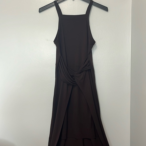 BCBGeneration twist front midi dress, Chocolate, Sz 10 NWT - Picture 2 of 11
